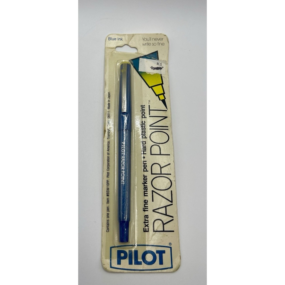 VTG Pilot Razor Point Blue Ink Extra Fine Marker Pen 0.78 mm Point Japan NEW